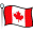 Canadian National flag on a flag pole