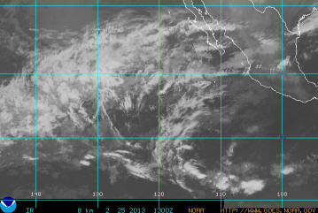 Hurricane path IR about 100K