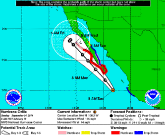 Tropical storm warnings from National Hurricane center Miami florida
