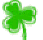 Three-leafed clover for St. Patrick's Day Three-leafed clover for St. Patrick's Day