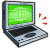 Laptop computer with global metaphor
