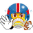 Emoticon football player