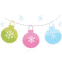 Christmas ornaments on string Christmas ornaments on string